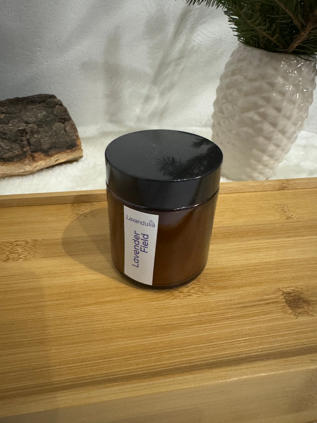 Lavendel-Sommer – Naturkerze aus 100 % Bienenwachs mit Lavendel