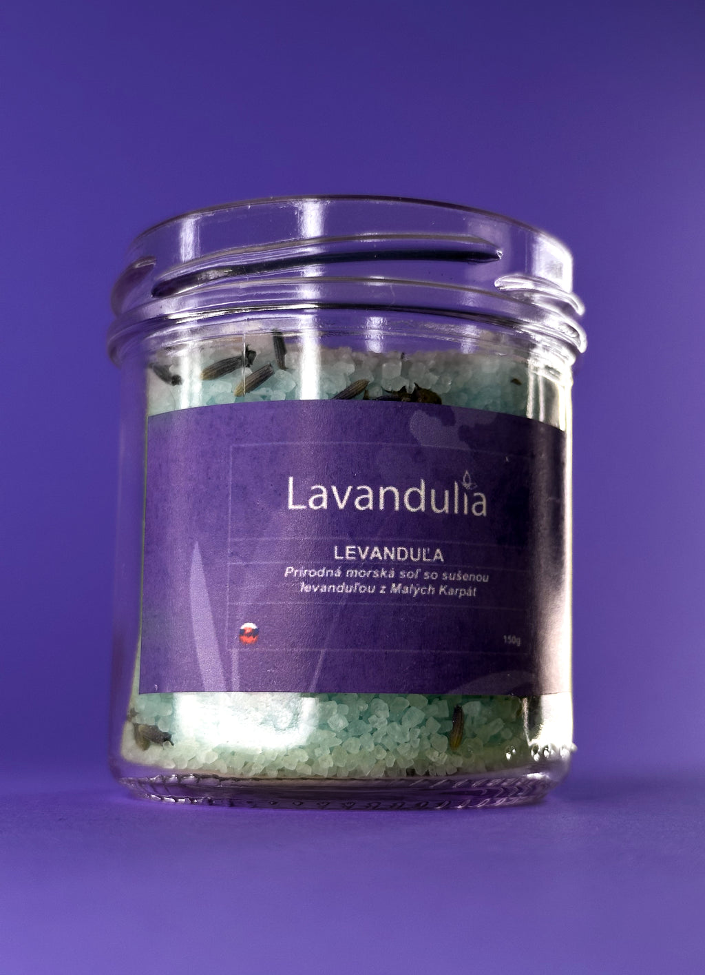 Lavender - natural sea salt with dried lavender
