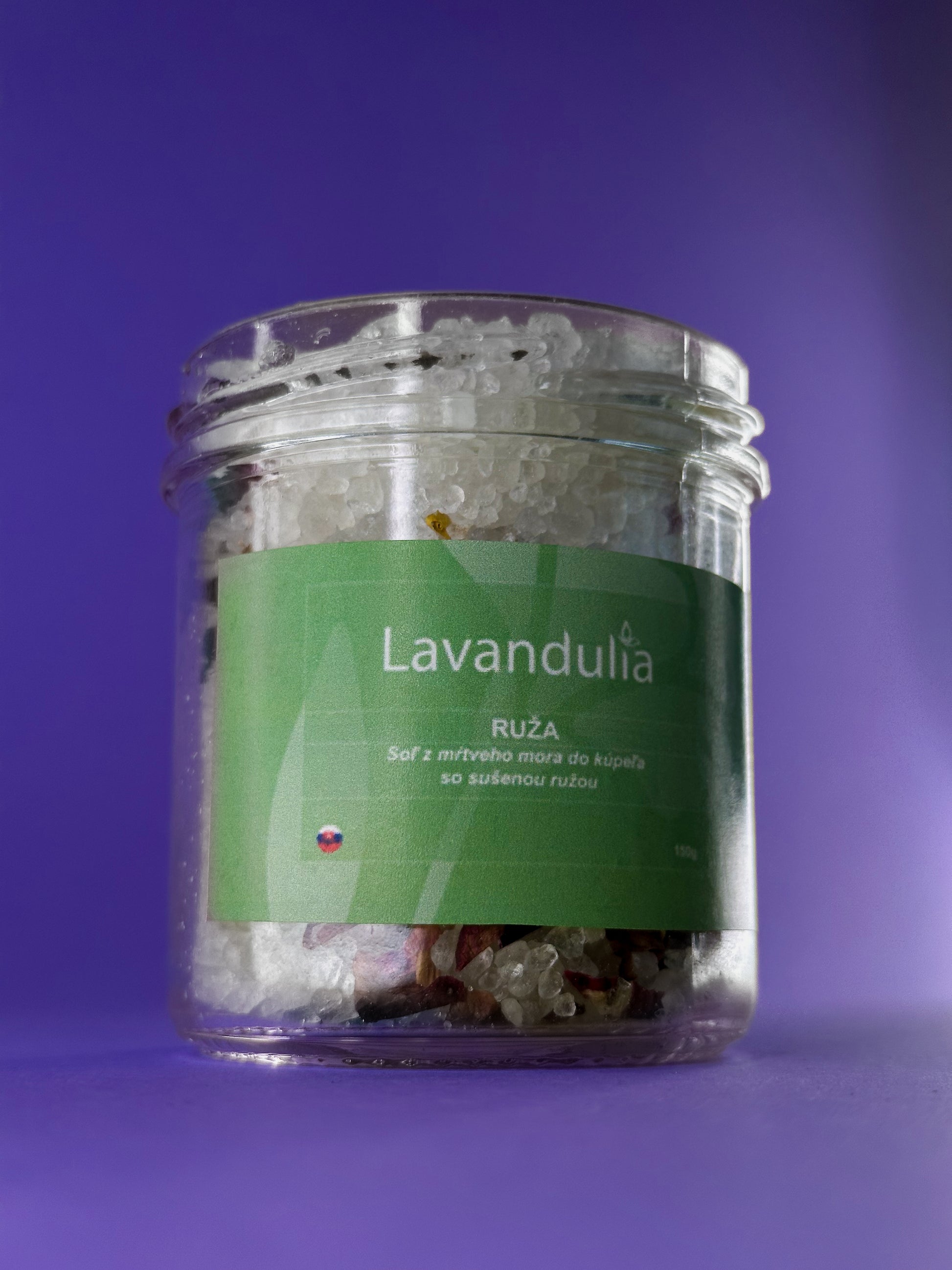 Rose – natürliches Badesalz aus dem Toten Meer mit Rosenblüten